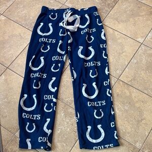 NFL Blue and White Indianapolis Colts size Medium Team Apparel Sleepwear fleece